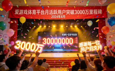 爱游戏体育平台月活跃用户突破3000万里程碑庆祝活动照片
