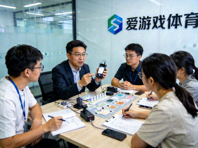 爱游戏体育平台首席产品官王浩然与用户研究团队进行产品体验测试的现场照片