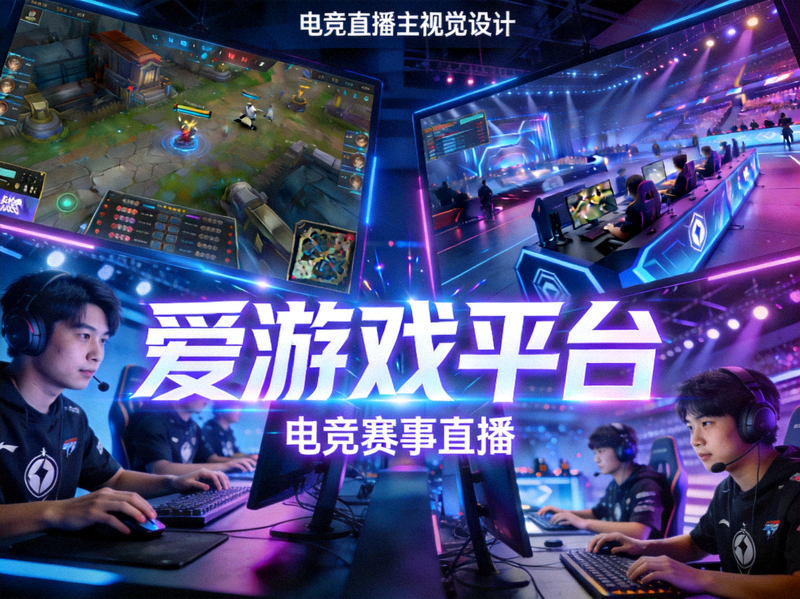 爱游戏平台电竞赛事直播主视觉图 - 高清多视角电竞比赛直播画面