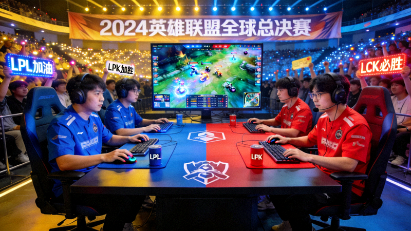 英雄联盟全球总决赛决赛现场直播画面 - 两支顶级战队激烈对战