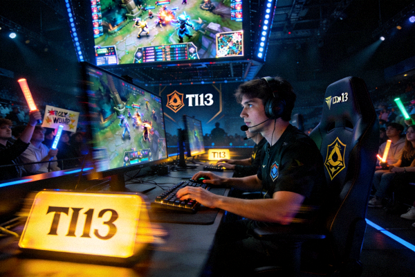 DOTA2国际邀请赛TI13比赛现场 - 选手激烈对战画面