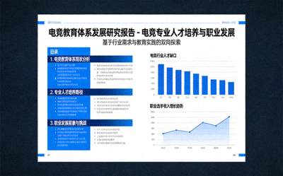 电竞教育体系发展研究报告 - 电竞专业人才培养与职业发展