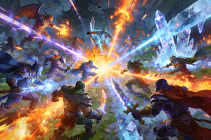 DOTA2国际邀请赛团战画面 - 英雄技能特效全开